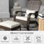 Chaise de patio et blanc crème - Profitez de l'extérieur sur la cour arrière avec dossier haut, grand siège et sièges extérieurs confortables pour la terrasse, le jardin