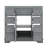 36" Bathroom Vanity Without Sink, Cabinet Base Only, One Cabinets And Six Drawers, Multi-Functional Drawer Divider-1395229772