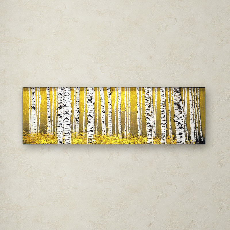 « sol jaune » par roderick stevens, reproduction d’art sur toile tendue, H 10 po x l 32 po x P 2 po