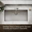 Strive 35" L x 18-5/16" W x 9-5/16" Under-Mount Extra-Large Single Bowl Kitchen Sink with Basin Rack