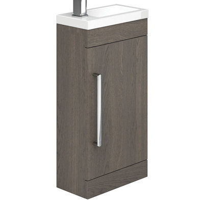 395mm Single Bathroom Vanity with Integrated Ceramic Basin