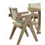Chaise avec accoudoirs de salle à manger 2 pièces Modern-1062660465