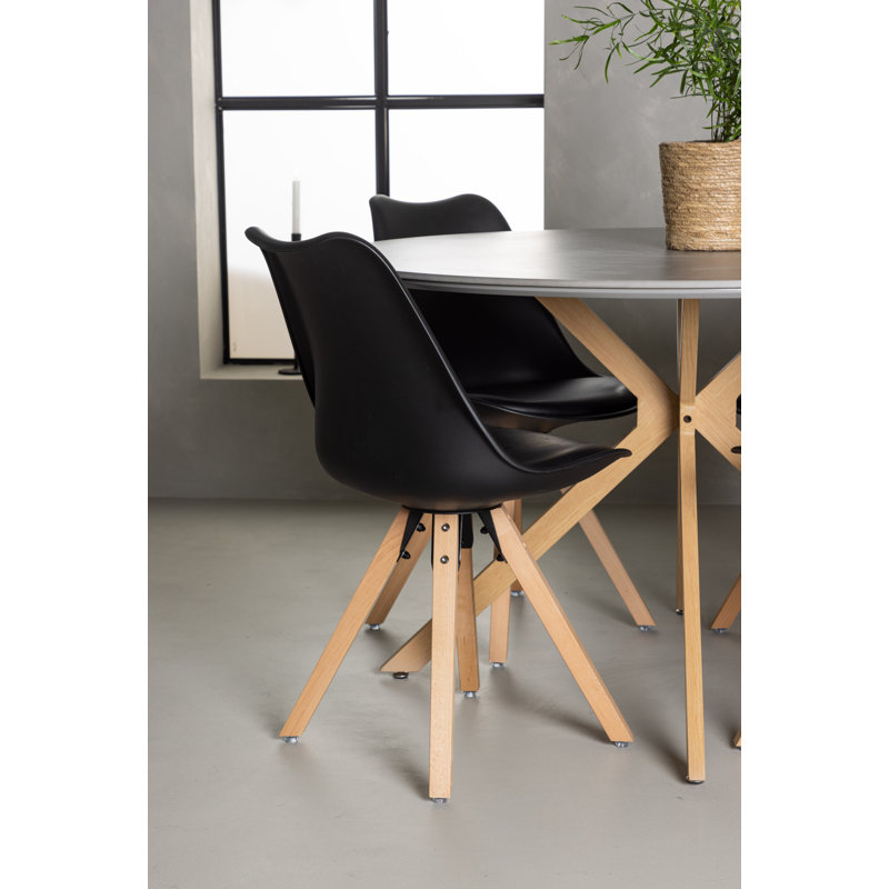 Gerber 4 - Person Dining Set, Black, Black