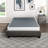 King Mattress Base, Black Metal Frame, Textured Fabric, 12 Slat Support, 700Lbs Weight Capacity, Simple Assembly Foundation - In With 8.5" High, Easy Manual, Bedroom Element-766352402