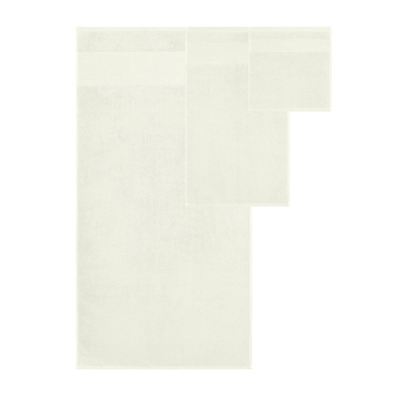 Modern Threads - Ensemble de serviettes en coton 100% zéro torsion 18 pièces Air Cloud - Serviettes de bain, débarbouillettes et débarbouillettes - Super absorbant et séchage rapide - 500 g / m² - Doux et moelleux