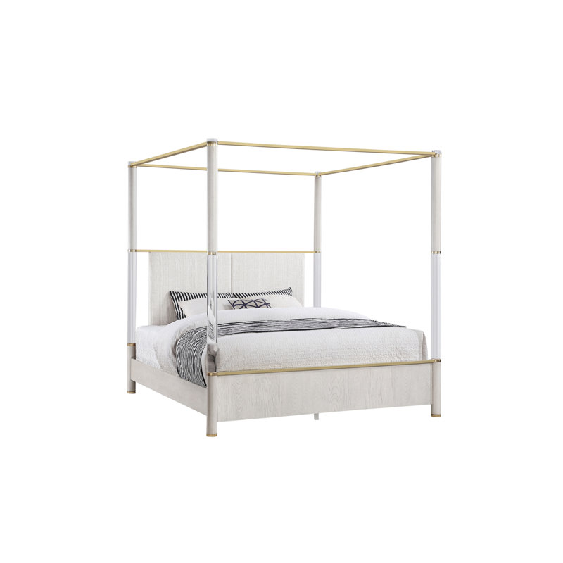 Malco Queen Oak Four Post Bed