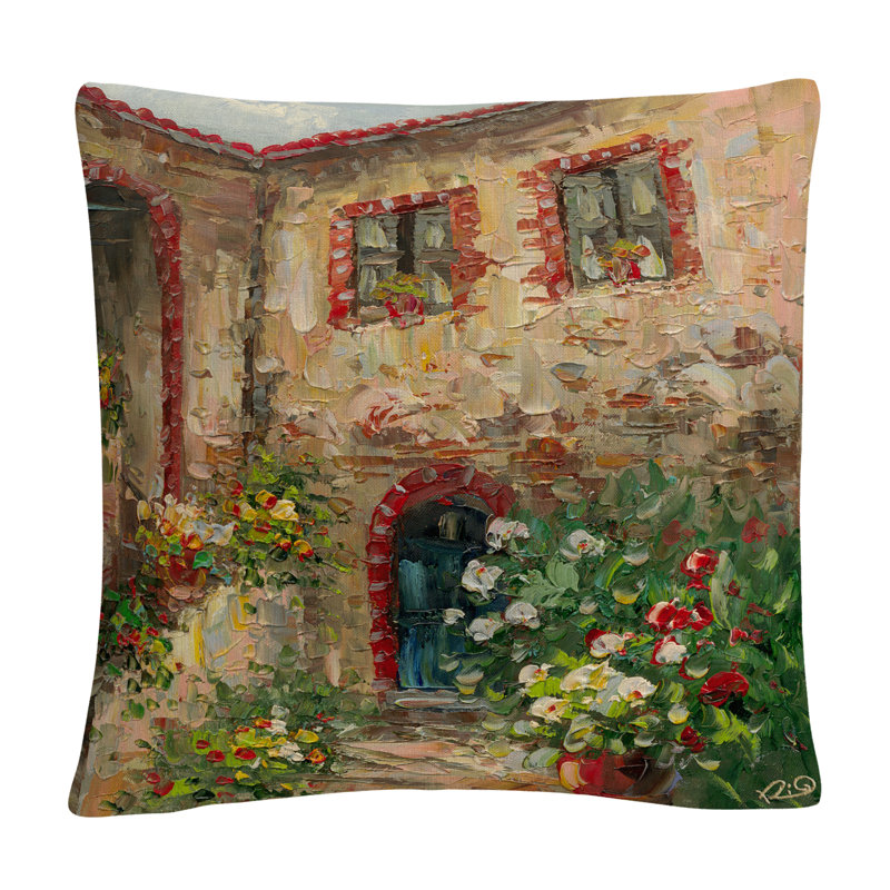 Rio Floral Throw Pillow