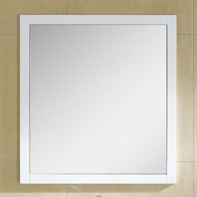 Chamond Wood Flat Wall Mirror