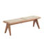 Banc en rotin et finition naturelle Velentina