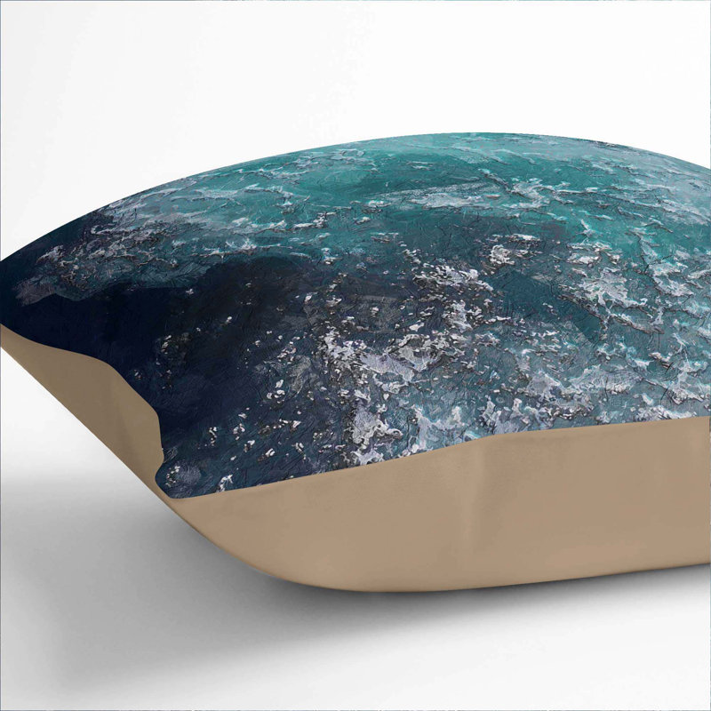 Square Throw Cushion, Stone, 40cm H x 40cm W x 15cm D