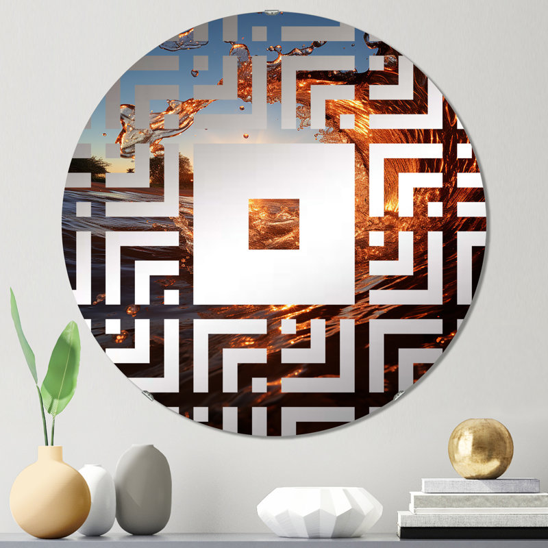 Yunisber - Miroir mural carré, 23,6 po x 23,6 po