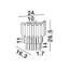 MAGNOLIA Aluminium Flush Mounted Sconce