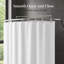 Rideau de douche extra large en polyester + 16 crochets