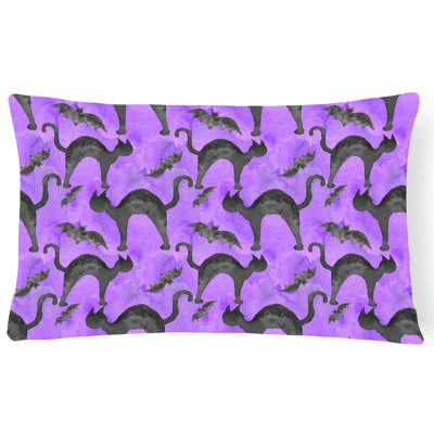  Coussin intérieur / extérieur Watercolor Halloween Cats