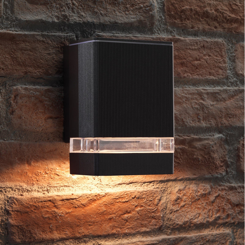 Gaddis 40.64cm H Outdoor Flush Mount, Black