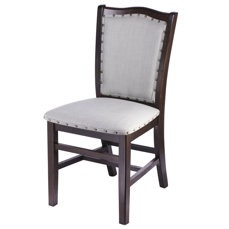 Chaise d'appoint rembourrée en lin Miguel