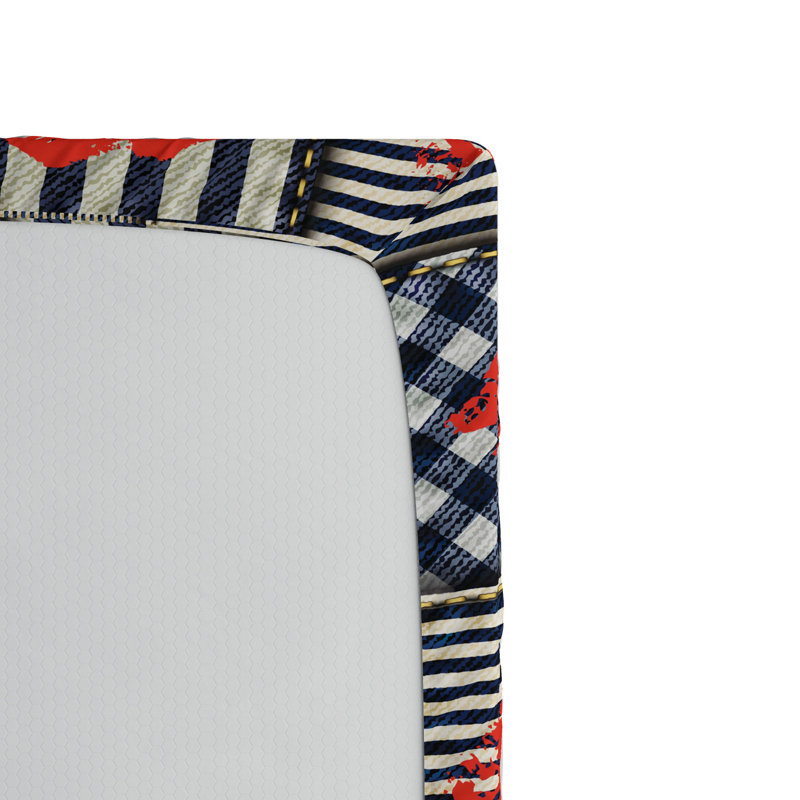 Microfiber Patchwork Fitted Sheet, Queen Fitted Sheet