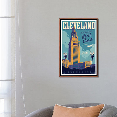 " Cleveland Travel Poster " by Jim Zahniser
