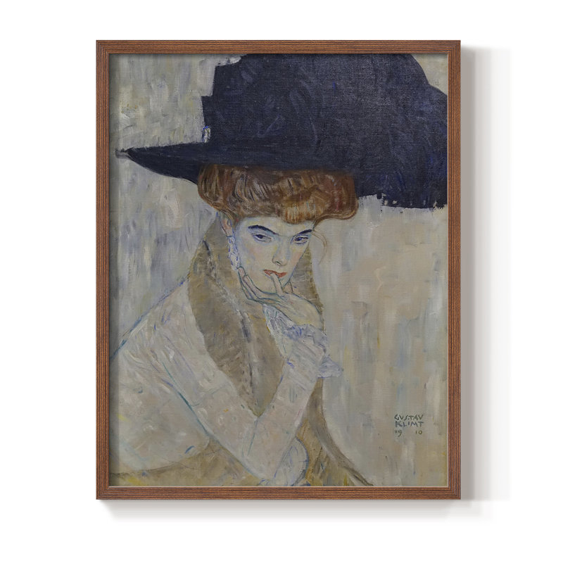 Gustav Klimt XX, Noyer, H 10 po x l 8 po