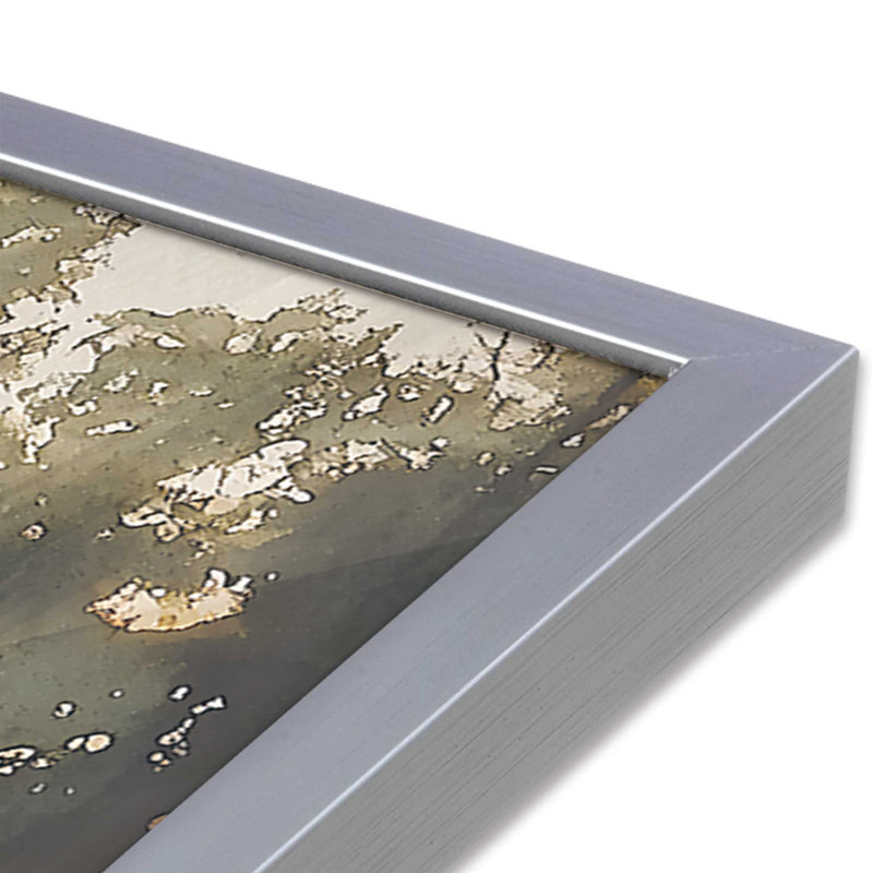 «Still Waters Cast», reproduction encadrée, H 12,25 po x l 15,25 po, Chrome poli