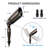 8PK Modern Oil-rubbed Bronze LED Bullet Spot Light - Weatherproof Landscape Lighting for Porch, Stairs, Hedges