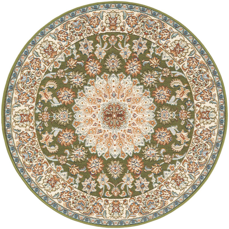 Tapis vert traditionnel Tollefson, Rond 3 pi 3 po