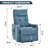 Chenille Single Motor Power Lift Recliner Chair With Massage And Heat For Elderly, Heavy Duty Motion Mechanism And One USB For Charging, Max Reclining Angle 155°-2117486832