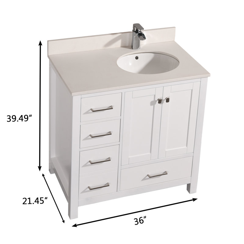 Meuble-lavabo simple 36 po
