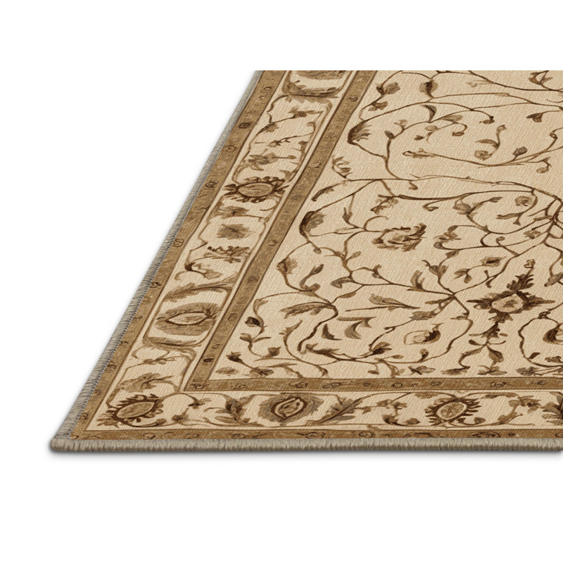 Tapis brun lavable à la machine, Rectangle 8 pi x 12 pi