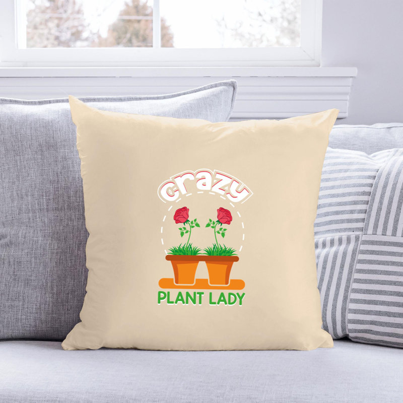 Amour de jardin - Citation amusante 326 - Coussin décoratif inclus, H 20 po x l 20 po