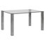Toros Glass Top Metal Base Dining Table-20643429