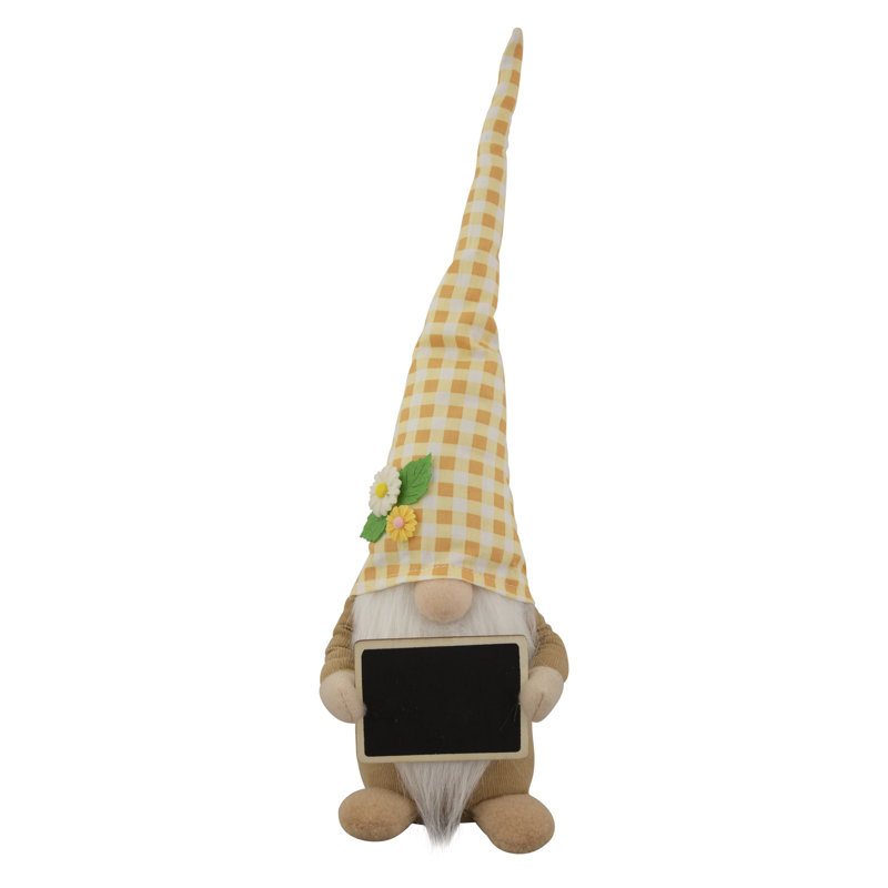 Gnome floral 16 "avec babillard 16", Jaune