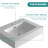 Integrated Solid Surface Basin Without Drain & Faucet, Glossy White Color