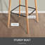 Aghaboy Upholstered Counter Stool with Metal Frame-53111158