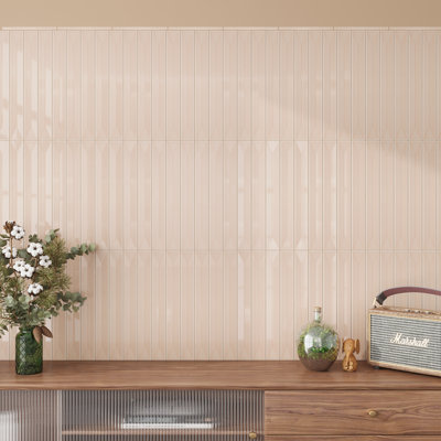 Horizonte 2 X 16 In. Glossy Ceramic Deco Subway Wall Tile (10.76 Sq Ft/Case) - 50 Pack