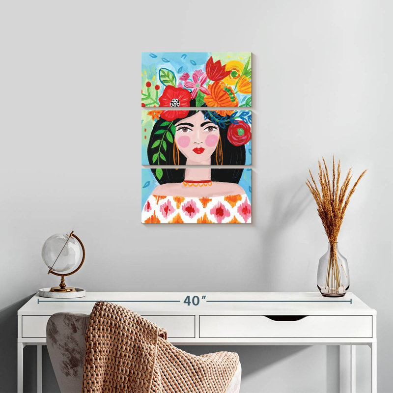 Leisha Afro, 57" H x 36" W