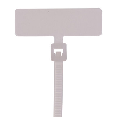 4" 18lb Marker ID Flag Cable Tie 100/bag
