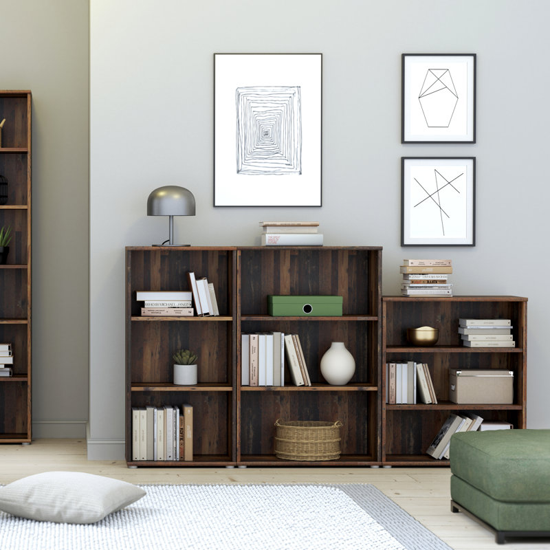 Belniak Standard Bookcase, (2 Shelves) 111"H x 72.60"W x 34"D