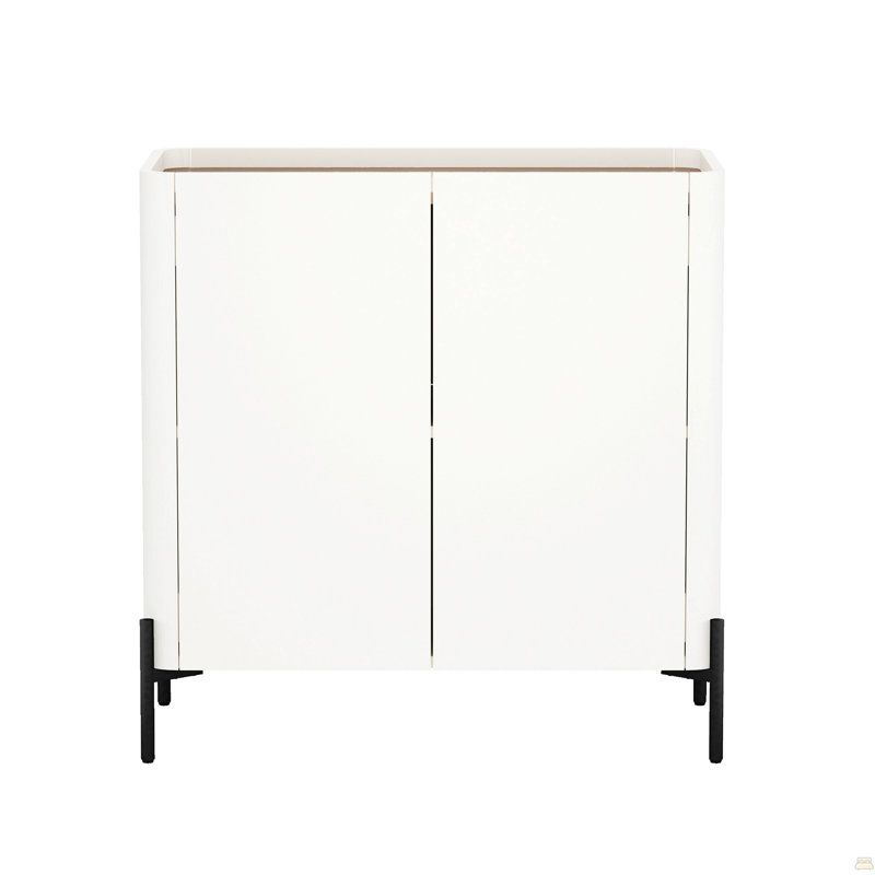 Armoire décorative, Brun / Blanc