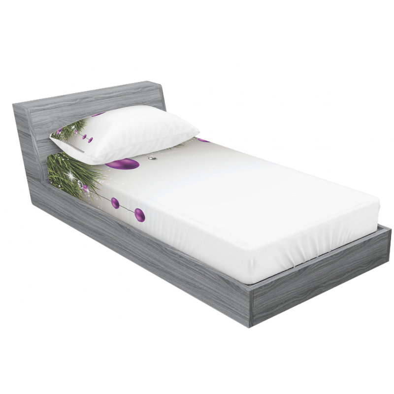 Microfiber Sheet Set, Twin Sheet Set with Fitted Sheet