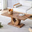 Table basse moderne et simple de luxe moderne de couleur bois. Le bureau d'ordinateur. La table de jeu. Convient pour la salle à manger, le salon, la terrasse et la cuisine. 47 po x 25,6 po 18 po