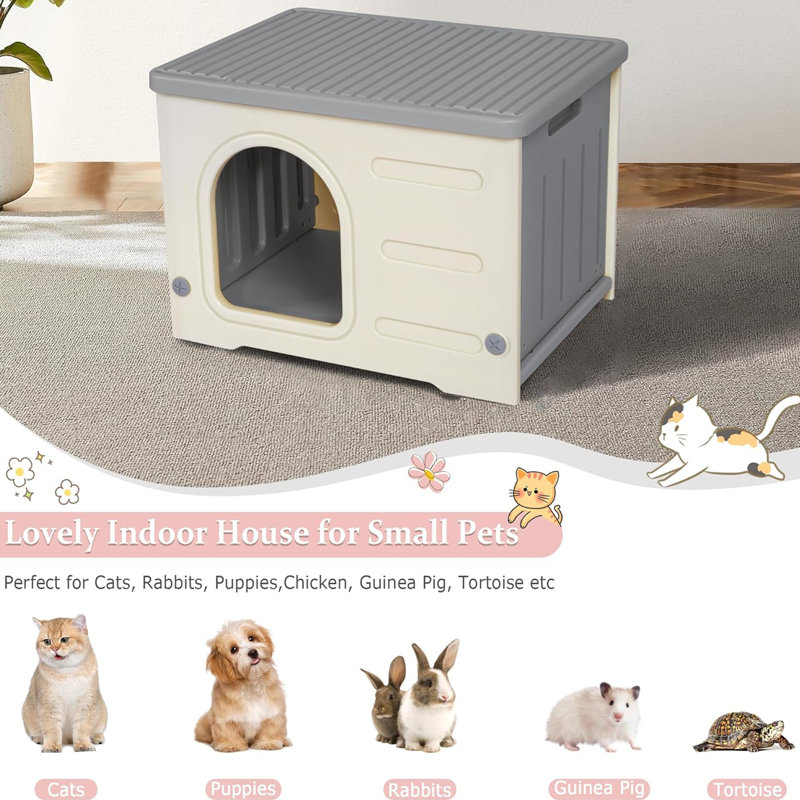 Outdoor Indoor Weatherproof Cat House Cat Shelter