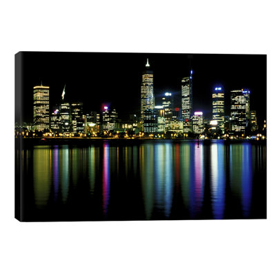 Downtown City Lights - Print on Canvas