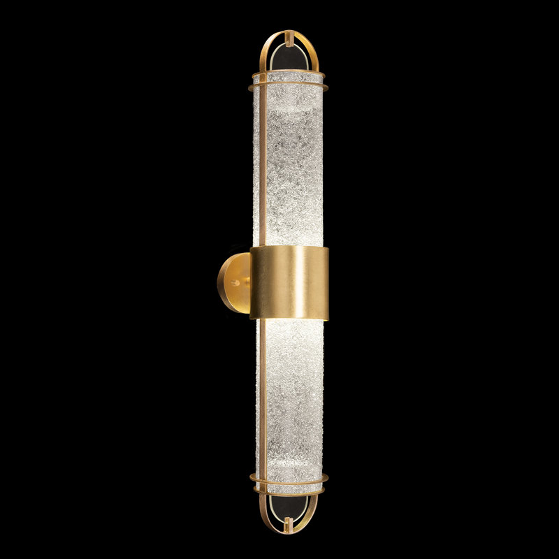 Bond LED Wallchiere, Clear, Gold