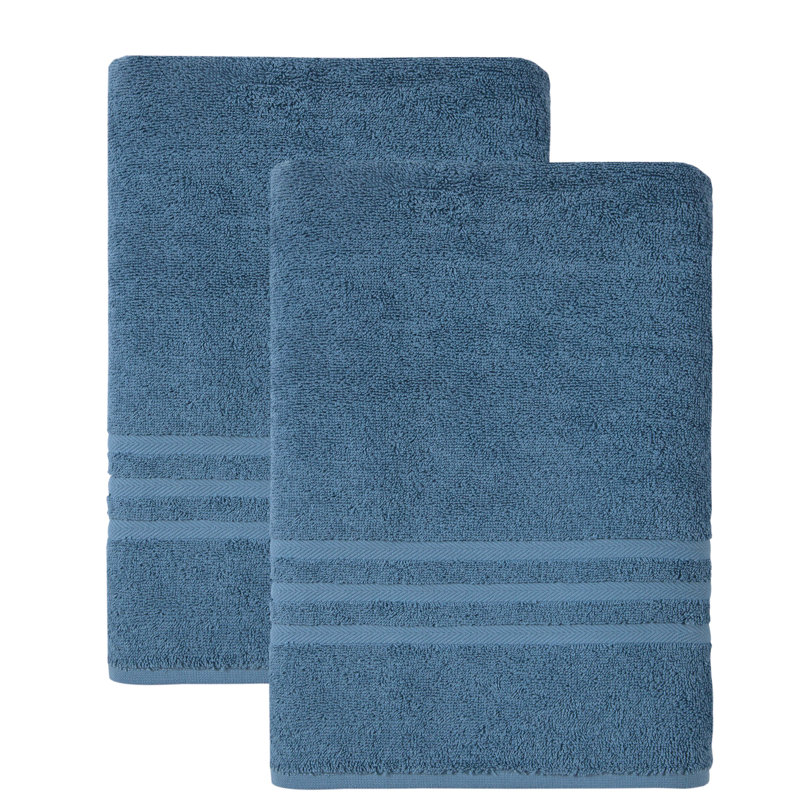 Kressley Midweight Bath Towel, Sienna Blue