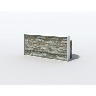 2 Person Rectangle Synthetic Laminate Reception Desk