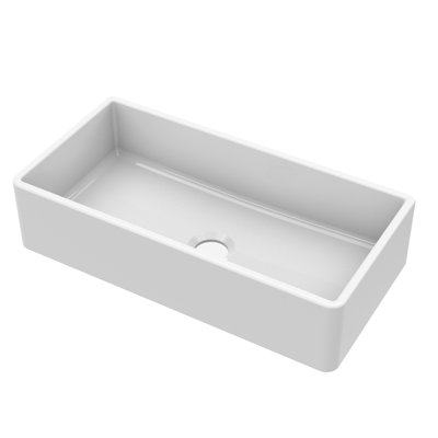 Évier de cuisine à tablier frontal simple 36 pouces Nuie Butler, 36 po x 18 po x 8,5 po