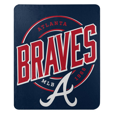 MLB Atlanta Braves Fleece Throw Blanket, Baseball Fan Decor, 50x60 Inches