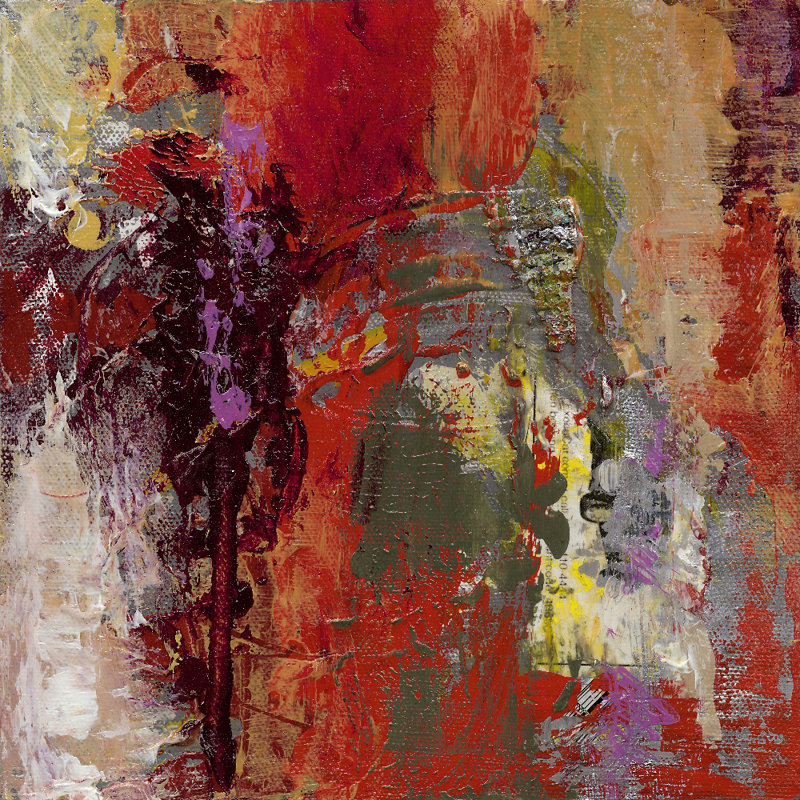 " Sidecars III " by Janet Bothne Painting Print, 72'' H x 72'' W x 1.5'' D