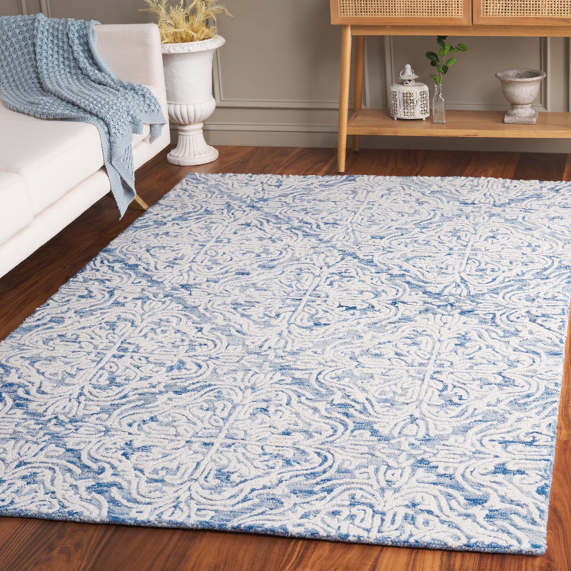 Tapis en laine touffeté à la main Davyan, Rectangle de 5 pi x 8 pi